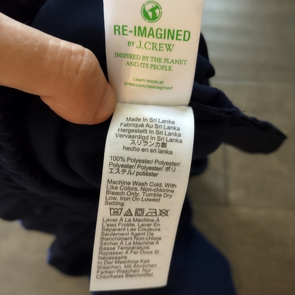 J. Crew Factory Jamie Pant Tapered Leg Pull-On Navy Blue - Picture 10 of 15